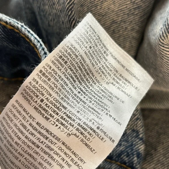 ❤️ Maison Margiela Women's Flared Jeans Distressed Blue Denim 29 - Picture 7 of 12